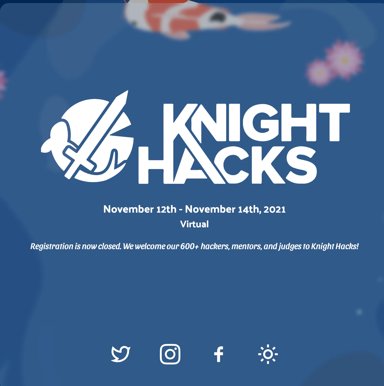 Knight Hacks V virtual event artwork